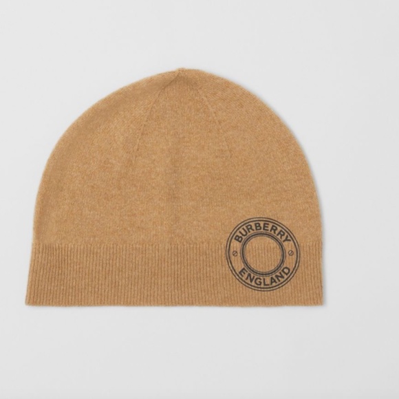 burberry Logo Graphic Cashmere Blend Beanie - Picture 1 of 5